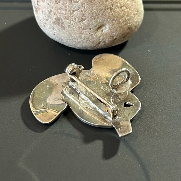 Silver indigenous hummingbirds pendant or brooch. - Picture 9 of 10